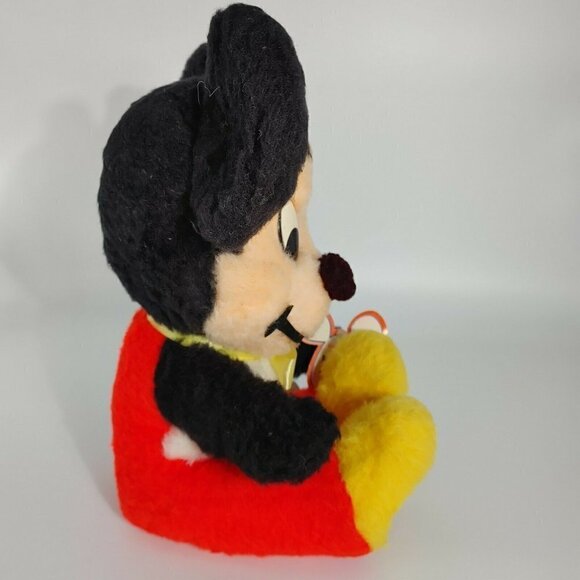 VTG Walt Disney World Character Mickey Mouse Multicolor Plush Stuffed Animal Toy - Picture 7 of 11